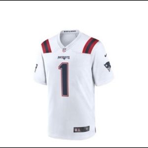 NFL Nike New England Patriots Cam Newton Game White Jersey